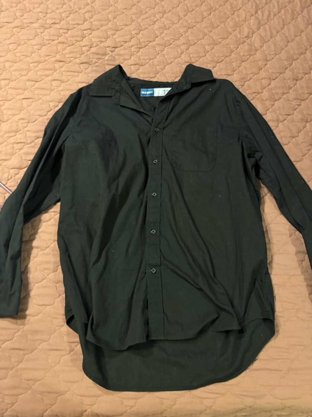 Old Navy Black Men's Casual Button-Down Shirt